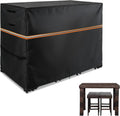 Outdoor Bar Covers,600D Heavy Duty,48"L x 30"W x 36"H,Black