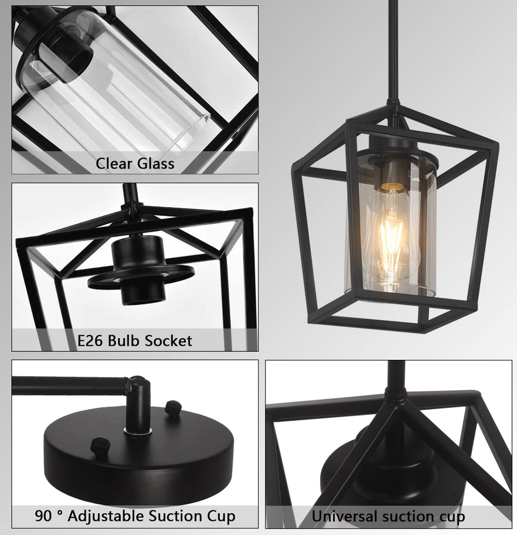 black kitchen island pendant light,1-light modern farmhouse hanging showing dimensions