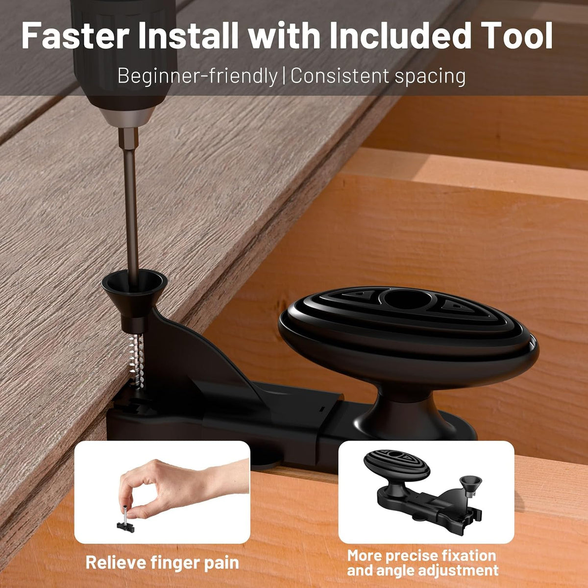 zonegrace 1000 pcs hidden deck fasteners for composite showing dimensions