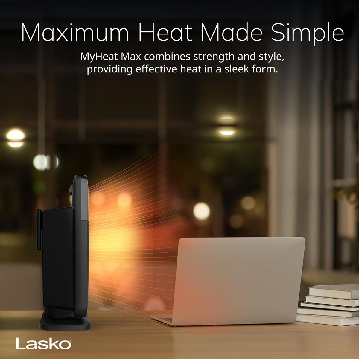 Lasko MyHeat Max Portable Ceramic Space Heater - 9” - CD09101 - Black