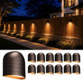 LEONLITE 12-Pack 5CCT Low Voltage LED Deck Lights, 250LM Ultra Bright