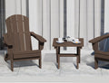 SERWALL Small Folding Outdoor Side Table Set of 2, Coffee