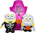 Gemmy Minions Halloween Inflatable Scene, 5 Ft Tall Lighted Universal Yard Decoration, Outdoor Decor with Stakes and Tethers