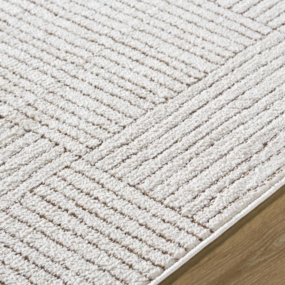 Livabliss x Galey Alix Architect II Modern Geometric Area Rug, 6'7" x 9' (7' x 9'), Brown