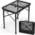 2 Ft Folding Camping Table, Adjustable Height 10.6-22 in, Small Grill Table