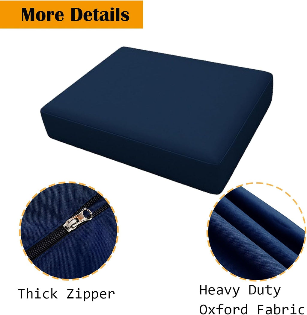 SK Studio Patio Cushion Covers Waterproof Outdoor Furniture Cushion Covers