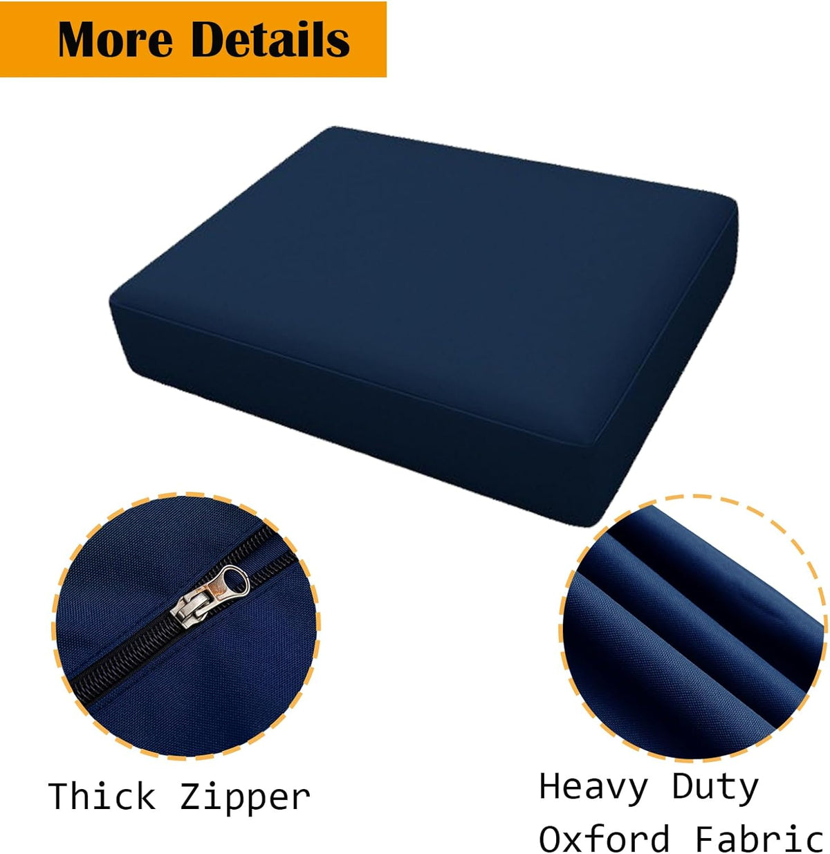 SK Studio Patio Cushion Covers Waterproof Outdoor Furniture Cushion Covers