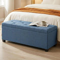 DUMOS Storage Ottoman Bench, 43.3 Inch End of Bed Bench for Living Room