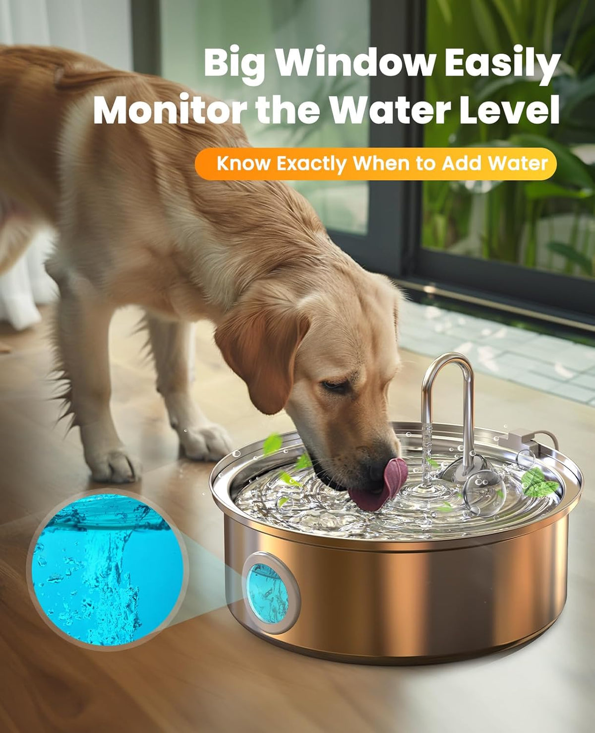 Oneisall 7L/230oz Pet Water Fountain