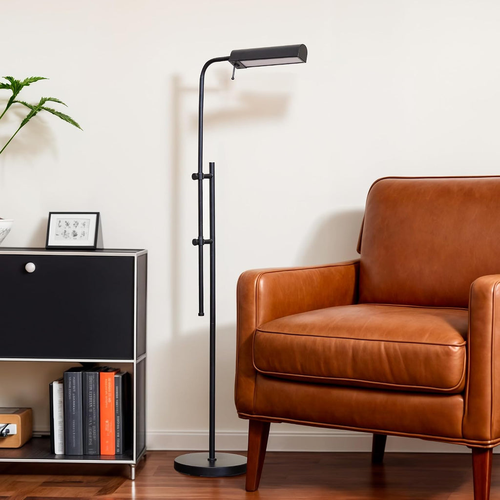 VONLUCE Industrial Floor Lamp, Adjustable LED Floor Lamp for Living Room