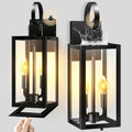 19'' Large Dusk to Dawn Outdoor Wall Light with Closed Bottom
