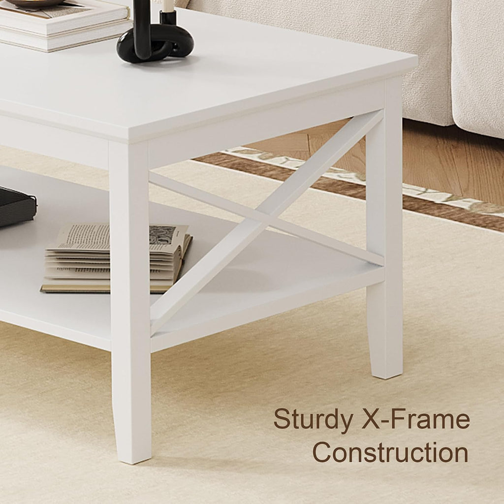 ChooChoo Coffee Table Classic X Design for Living Room