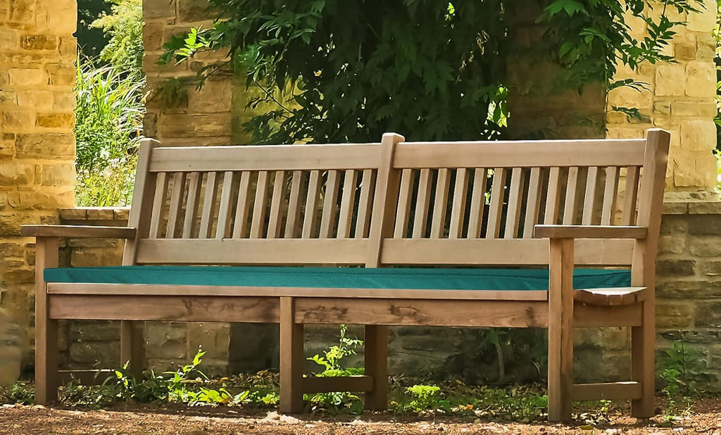 Sigmat Waterproof & Fade Resistant Outdoor Bench Cushion Black 48x16x2 Inch
