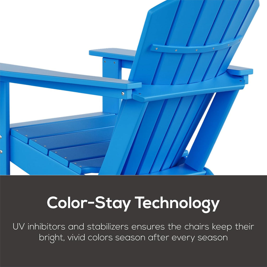 WestinTrends Dylan Outdoor Adirondack Chair (Set of 2), Orange