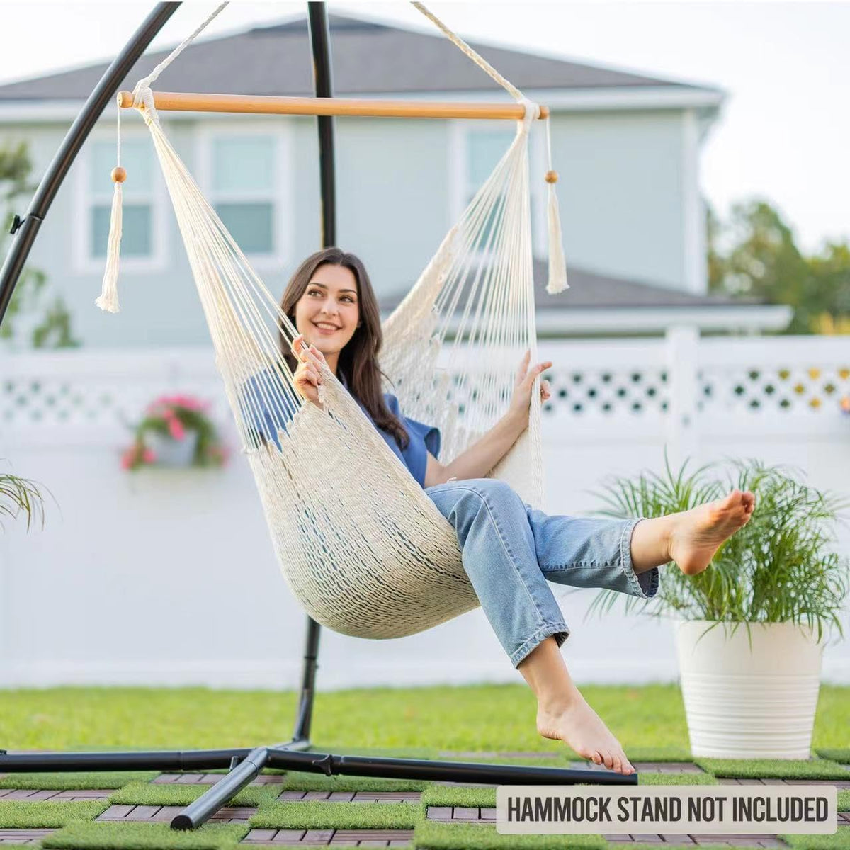 joyview hanging hammock chair, caribbean rope swing chair, package contents
