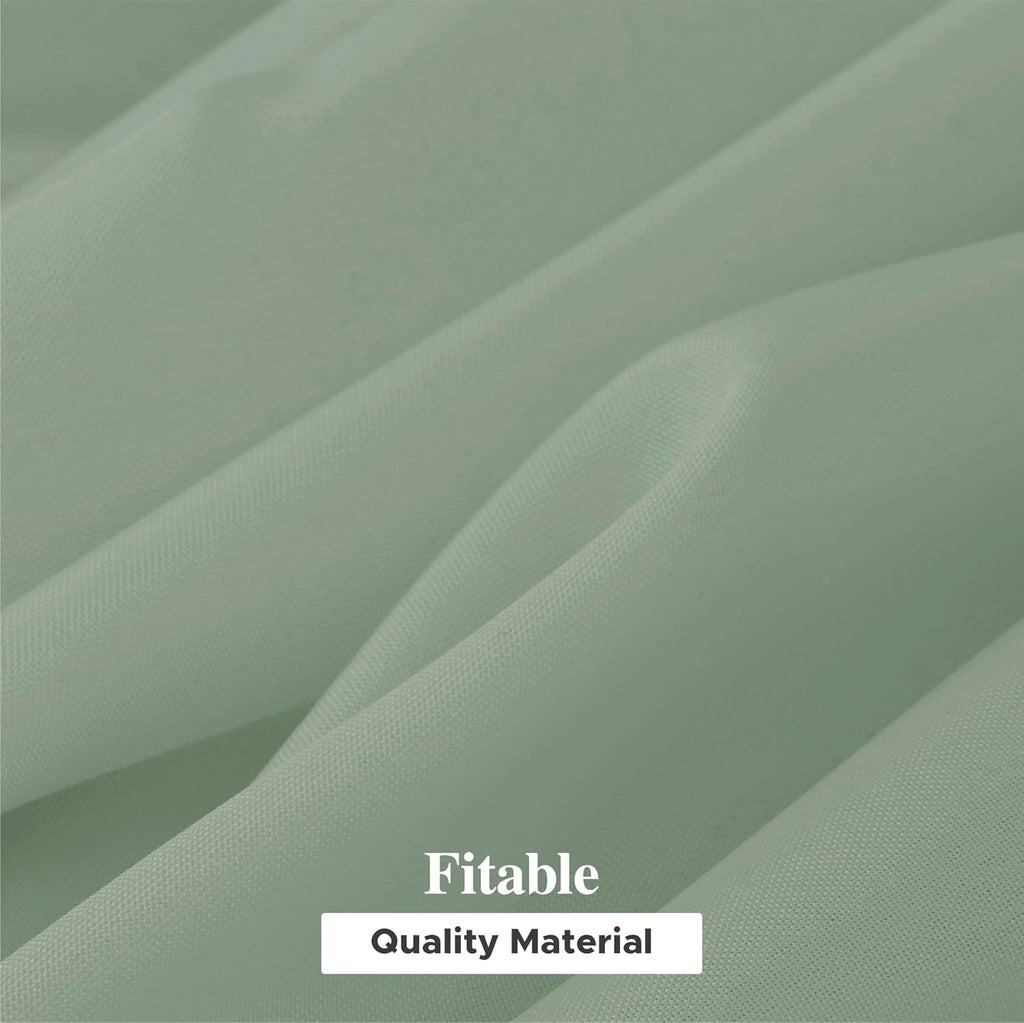 Fitable 6 Pack Sage Green Tablecloths for Rectangle Tables, 70 x 120 Inch