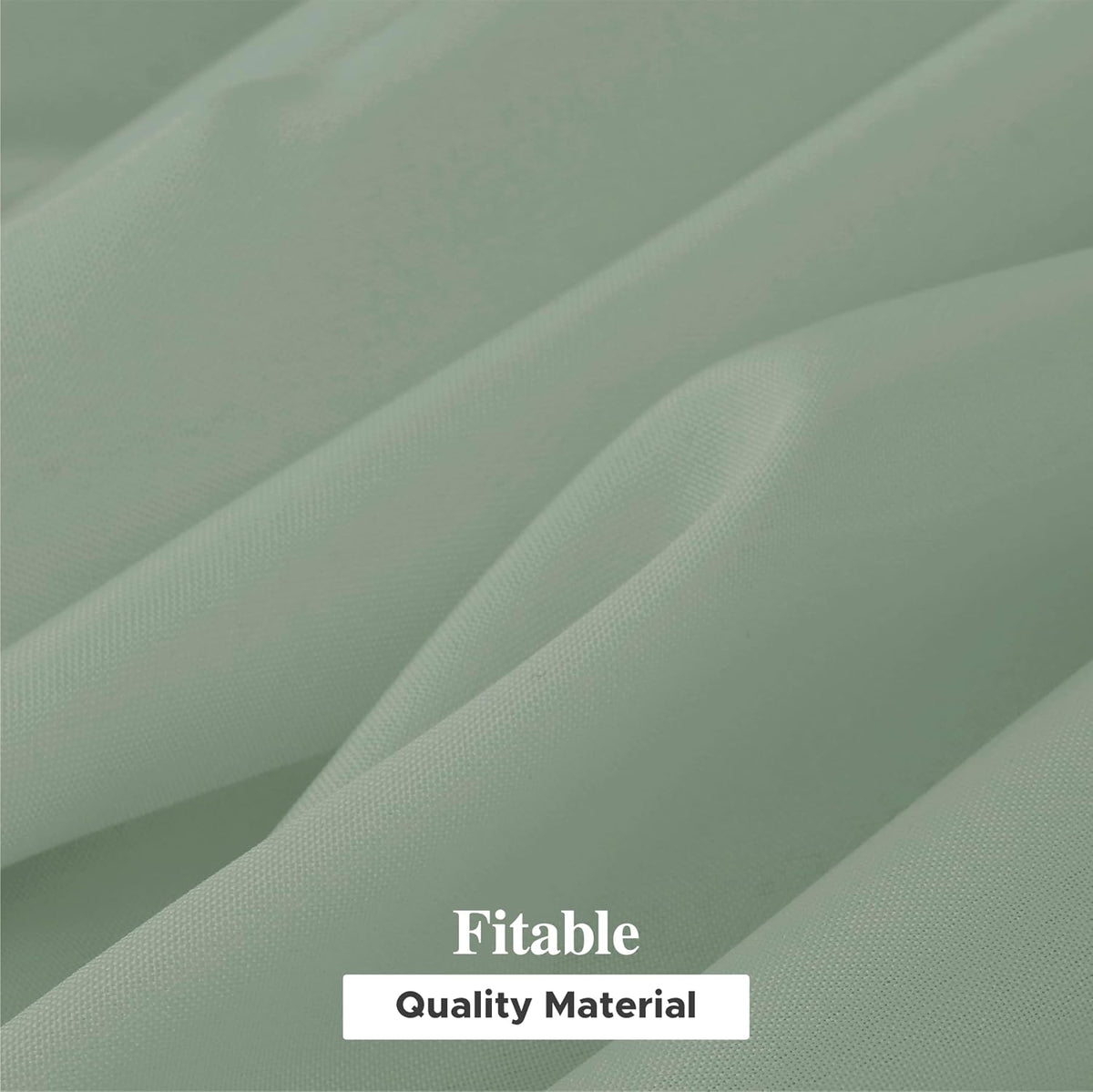 Fitable 6 Pack Sage Green Tablecloths for Rectangle Tables, 70 x 120 Inch
