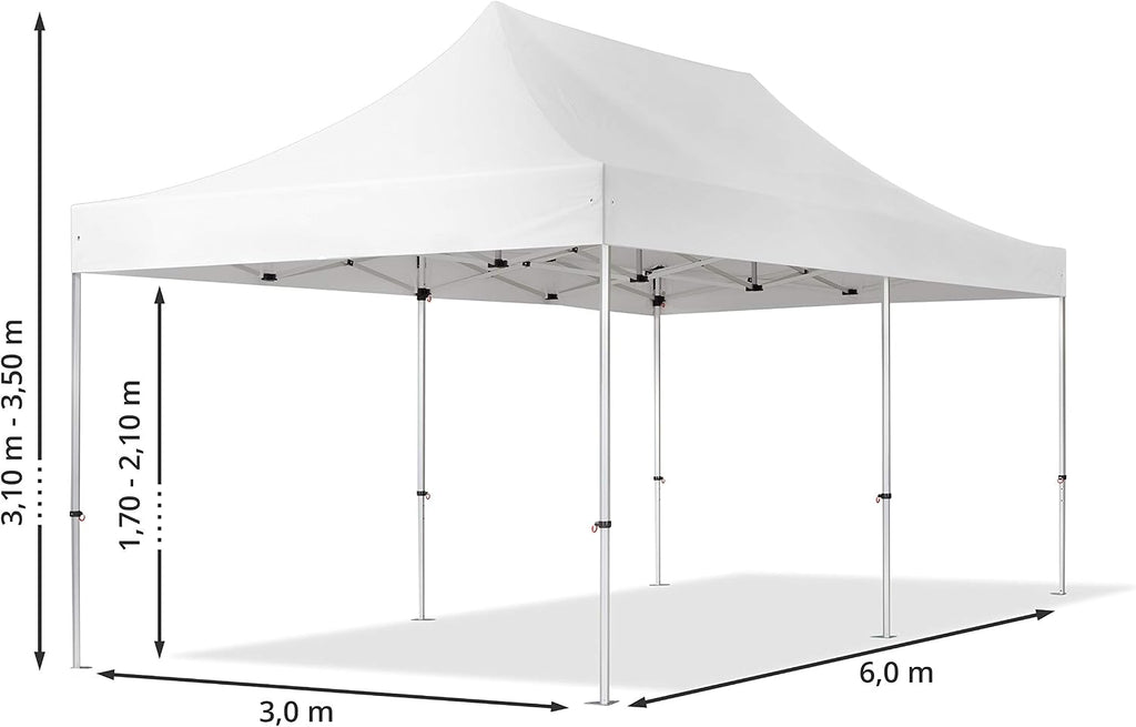 TOOLPORT 10x20 ft Pop Up Canopy Tent, Cream