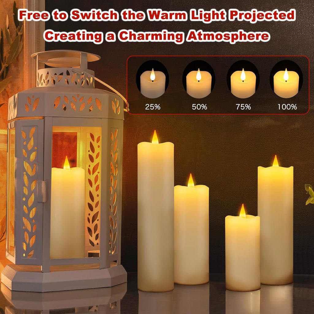 Rechargeable Flameless Candles with Remote and Timer USB-C Candles