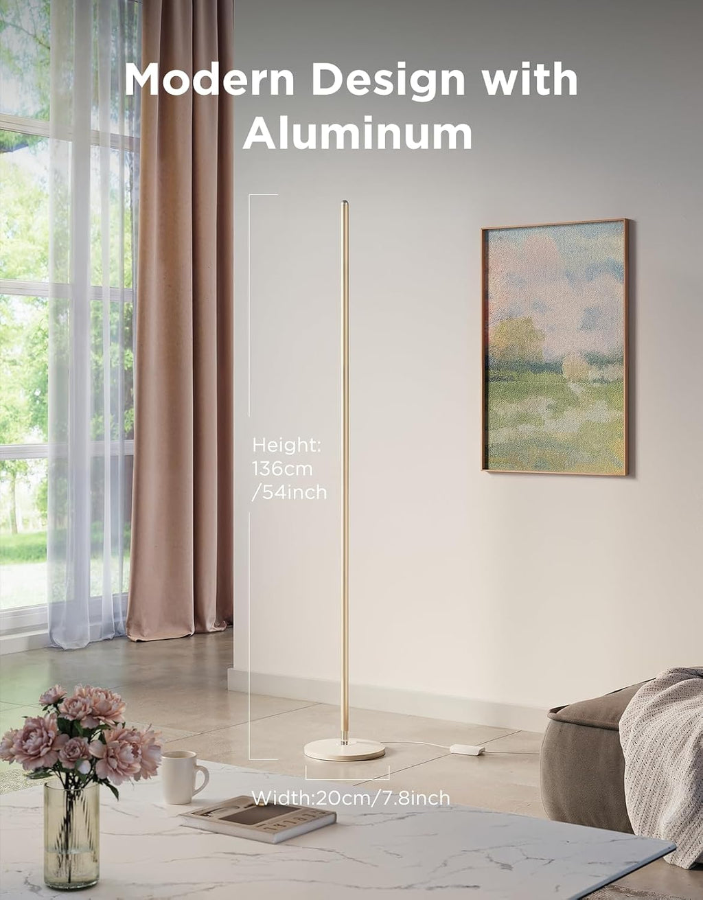 Govee RGBIC Floor Lamp Basic, 1000lm LED Corner Lamp