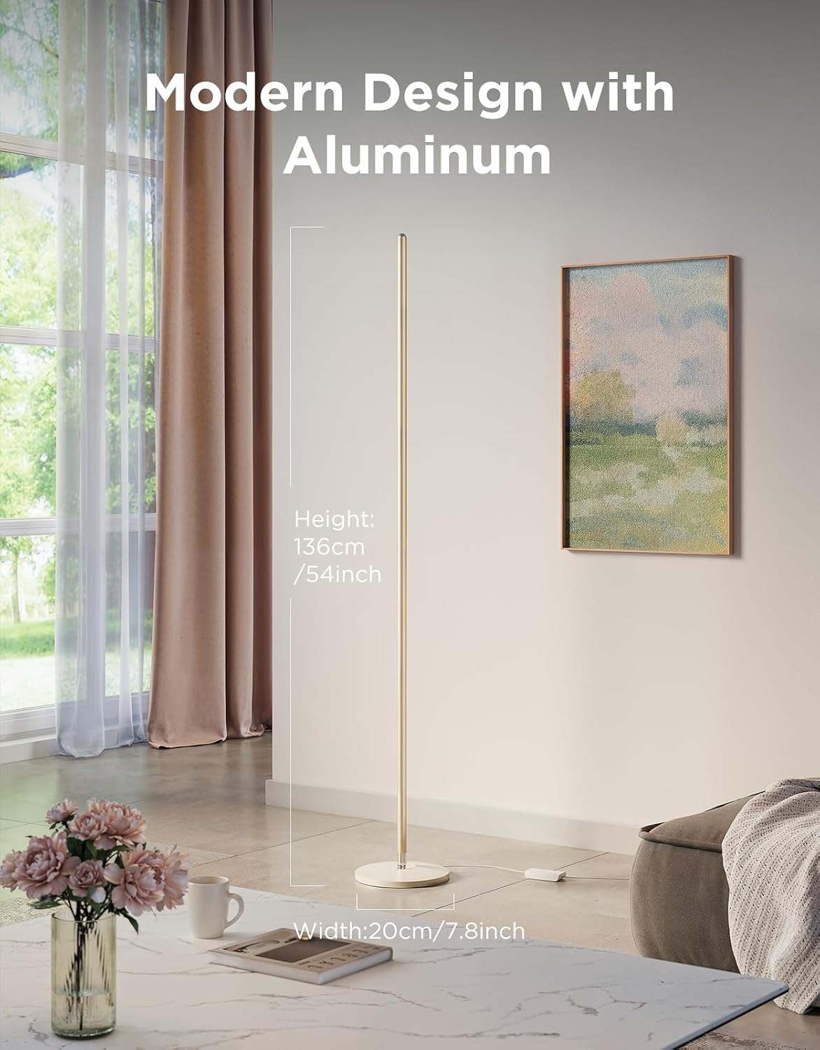 Govee RGBIC Floor Lamp Basic, 1000lm LED Corner Lamp