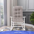 Outdoor Rocking Chair Cushion for Adirondack Chair, High Back Patio Outdoor Seat Chair Cushion 49x19in, Tan,Taupe