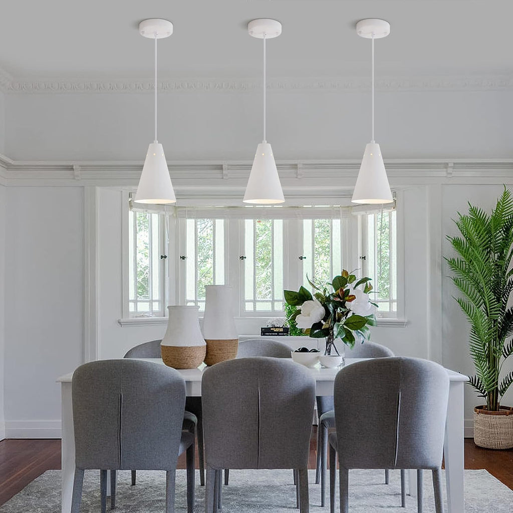 dijiahua white pendant lights kitchen island,dining room light, view 9