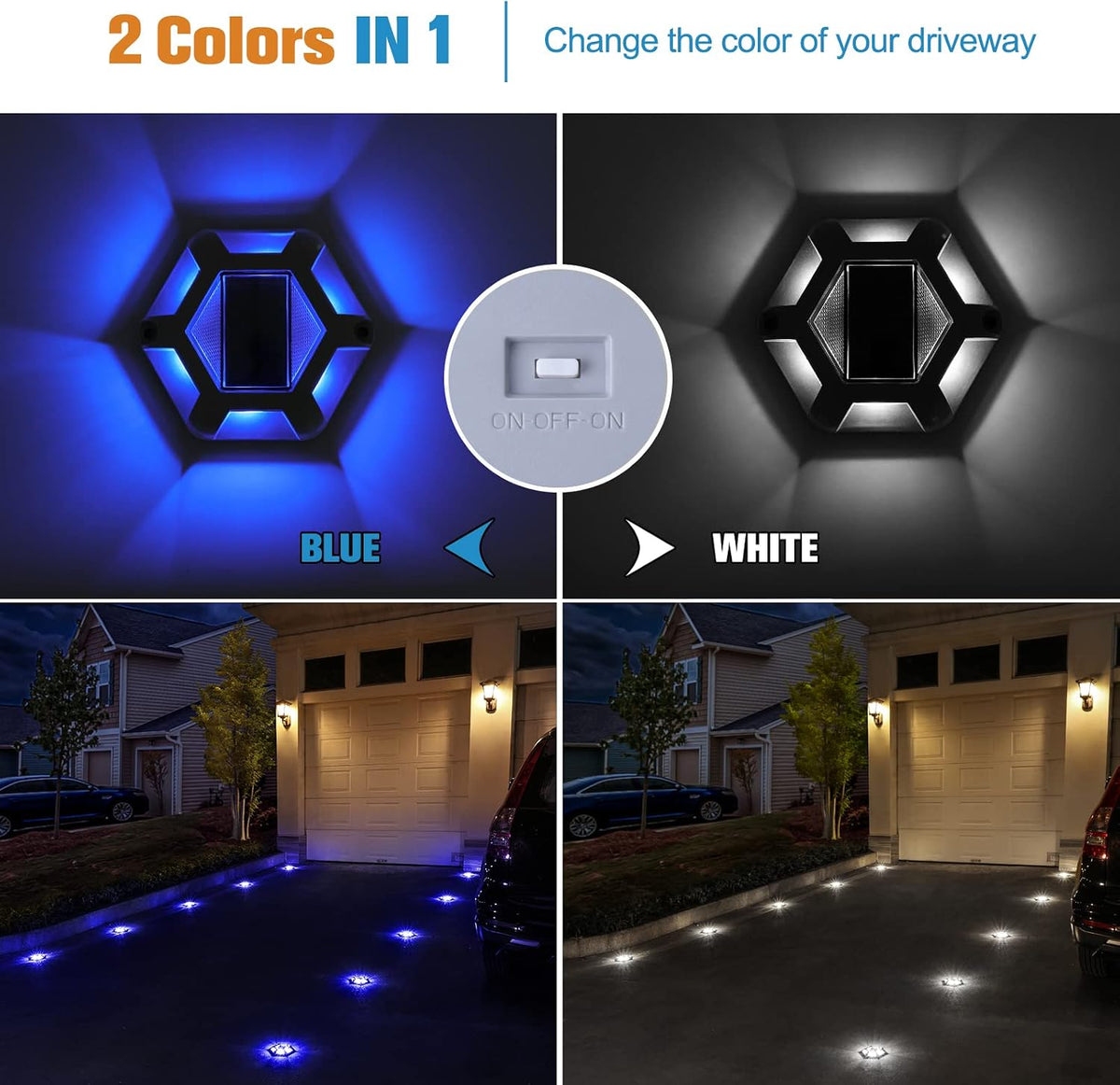 volisun solar dock driveway deck outdoor pathway led shown in use