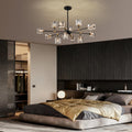 Sputnik Crystal Chandelier with 12-Light, Modern Light Fixture