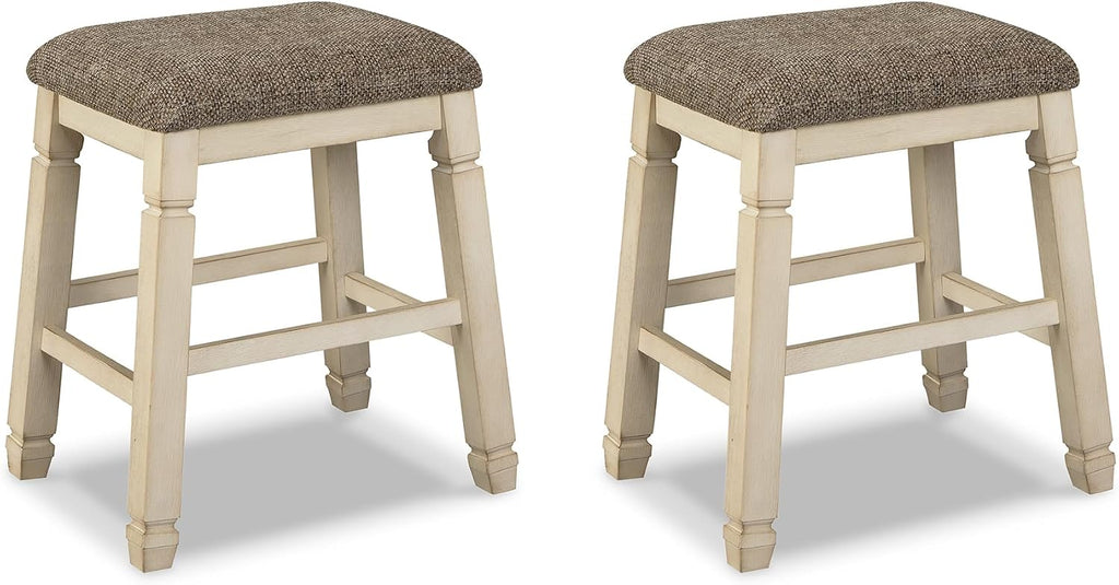 Signature Design by Ashley Bolanburg Counter Height Bar Stools, Set of 2