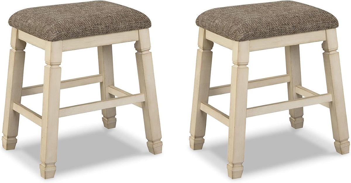 Signature Design by Ashley Bolanburg Counter Height Bar Stools, Set of 2