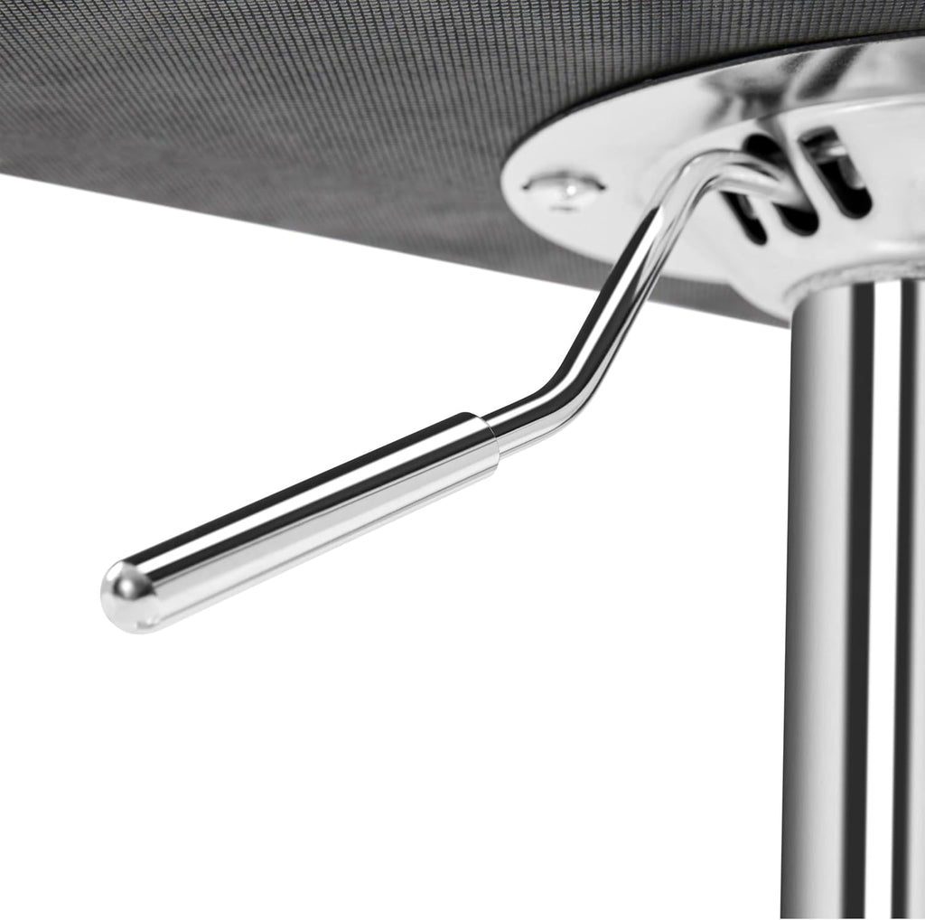 Yaheetech Bar Stools Set of 2, Swivel with Backs, Adjustable Height, Brown