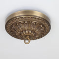 7.28 Inches Brass Ceiling Canopy, Gold Retro Mounting Plate Kit for Chandelier Pendant Light