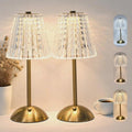 2 Pcs Cordless Rechargeable Table Lamp, Touch Dimming, 3 Color Modes