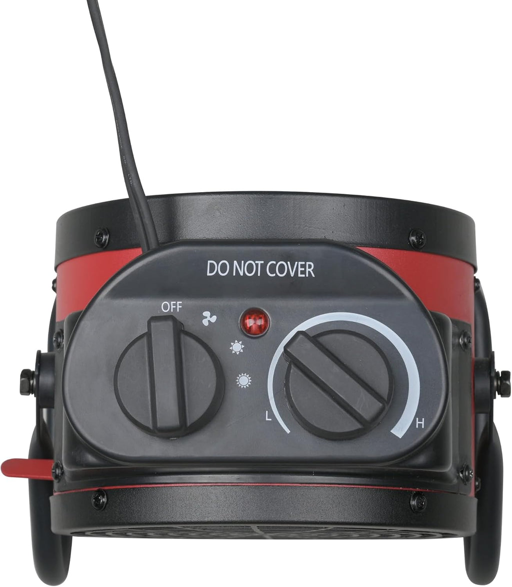 Industrial 1500W Ceramic Forced Air Heater with Adjustable Tilt