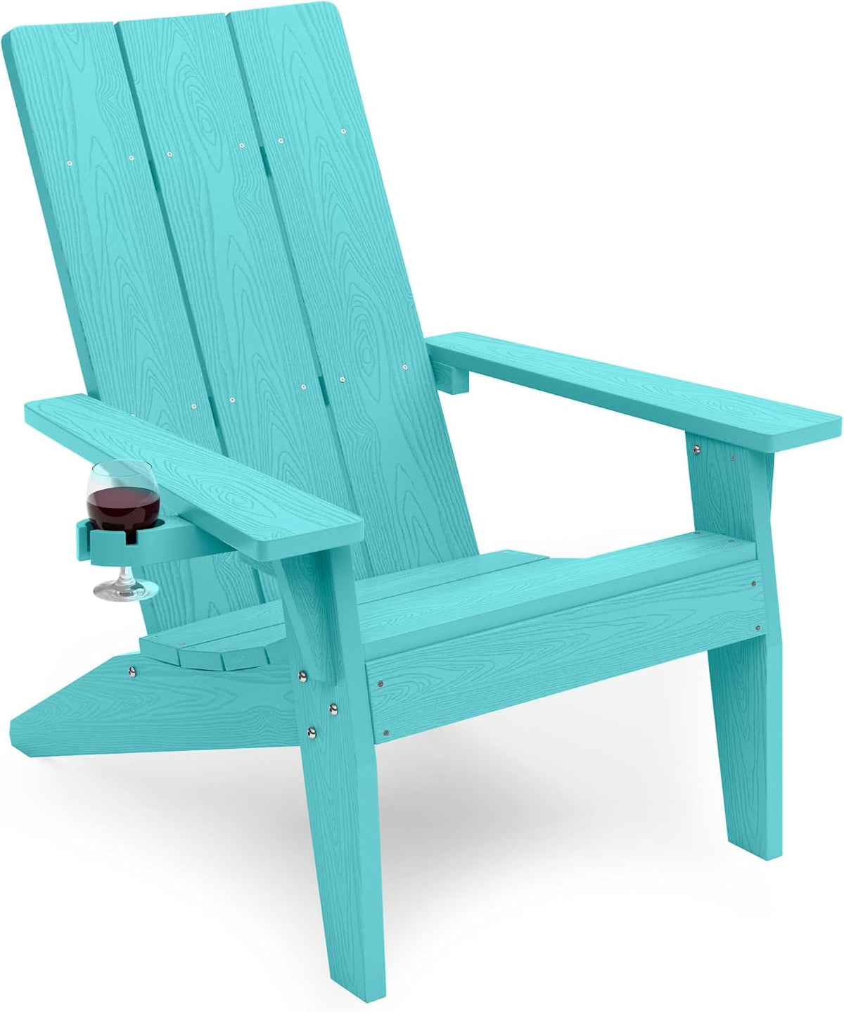MXIMU Modern Oversized Adirondack Chair, 450lb Load-Bearing Outdoor Chair
