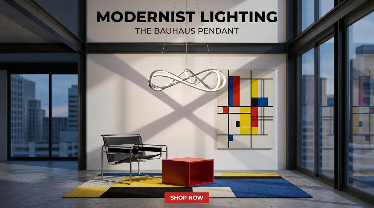 Modern LED Chandelier Chrome, 55W Dimmable 26 Inch