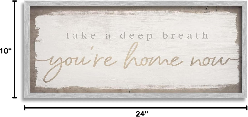 'You're Home Now Weathered Chic'| Framed Giclee Art