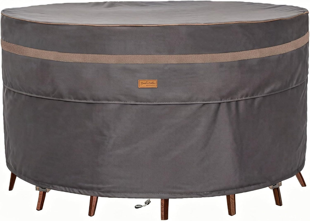 Round Patio Table Cover Outdoor Furniture Waterproof 96"Dia