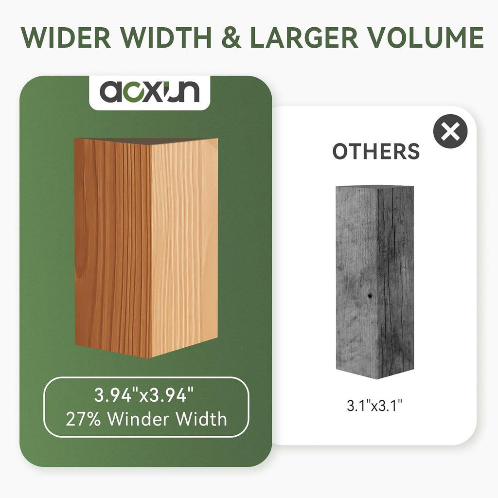 Aoxun 10x12 Cedar Wood Pergola, Outdoor Solid Wooden Pergola Kit