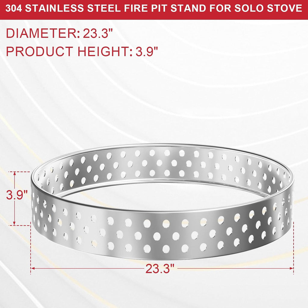 Fire Pit Stand for Solo Stove Yukon 27 Inch Stainless Steel Firepits Base