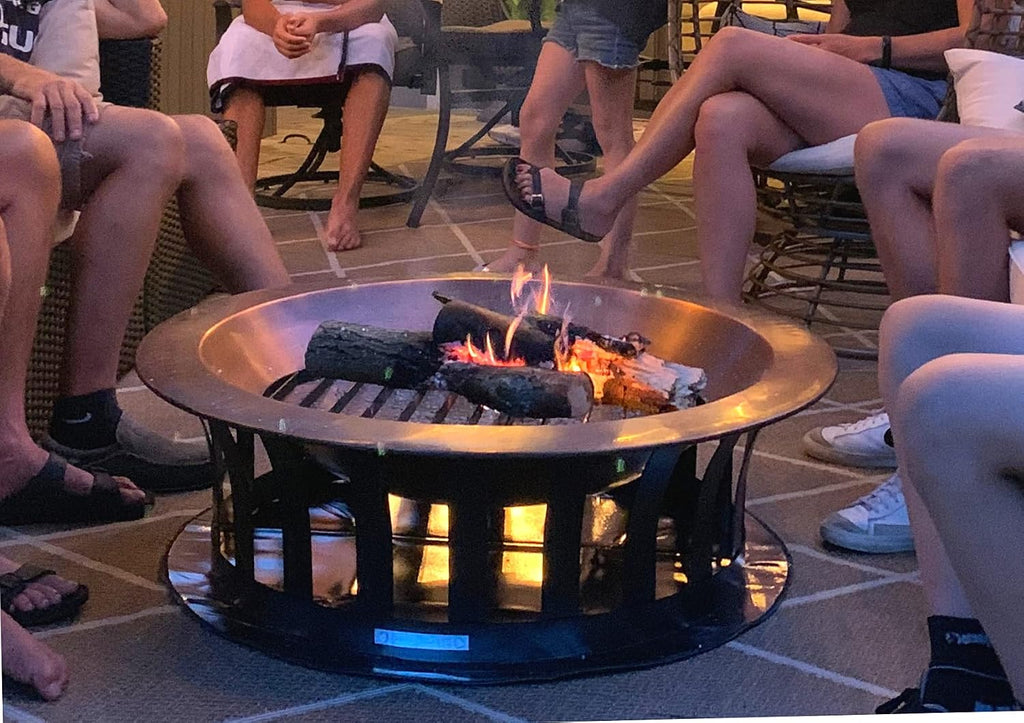 Newtex FirePad Deck Protector - Perfect for Fire Pits, BBQ, Smokers, Grills - Protects Porch, Patio, Deck, Wood, Grass, Stone, Composite from Burns - Heat Resistant Fire Pit Mat - 30"