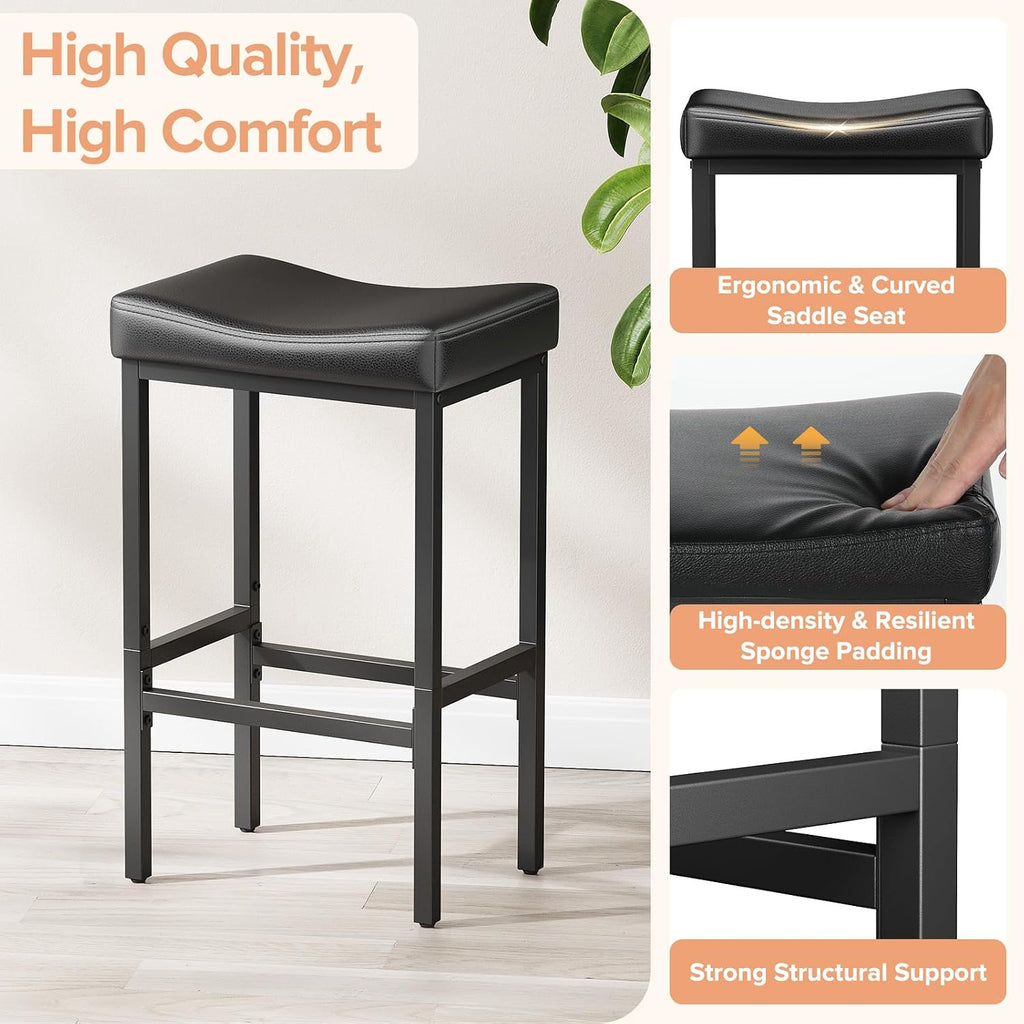 Compact 24 Inch Counter Height Bar Stools Set of 2