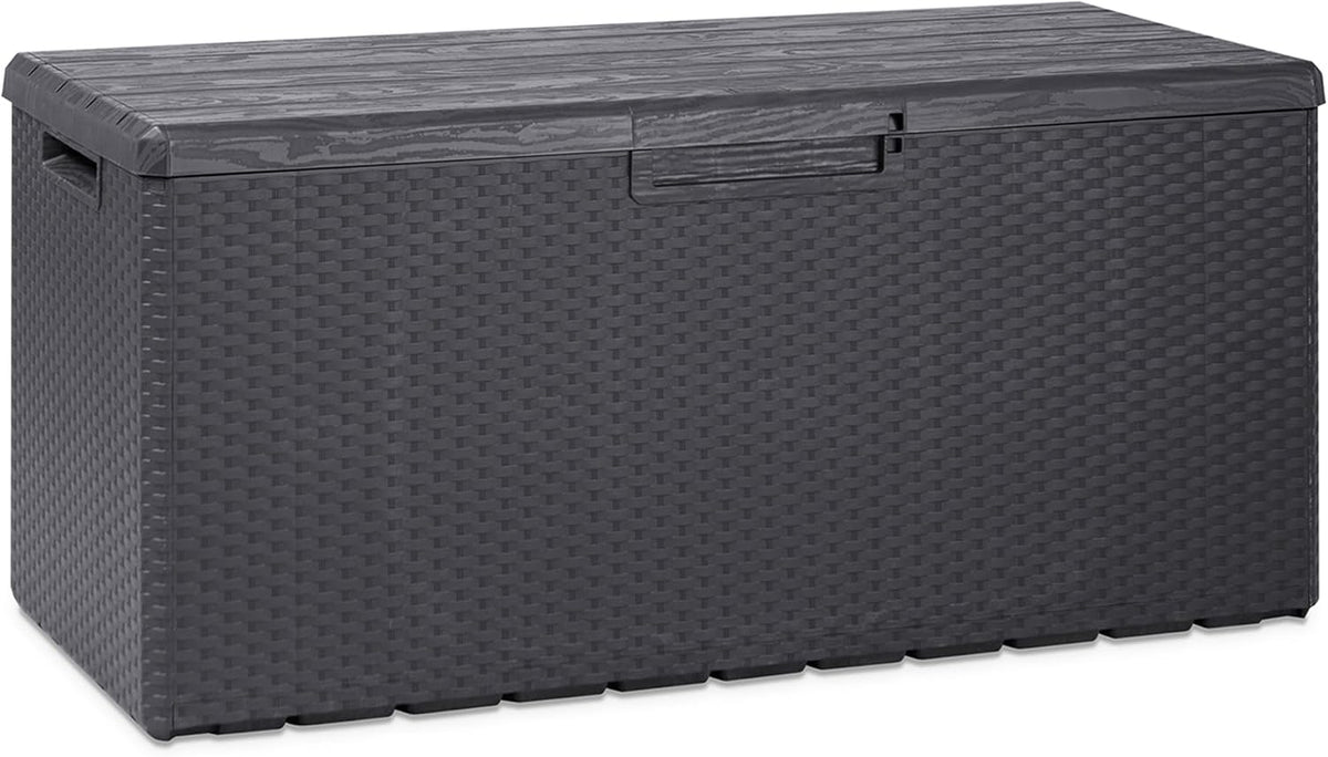 Toomax Deck Box - Lockable Lid, Gray - 90 Gal - Resin