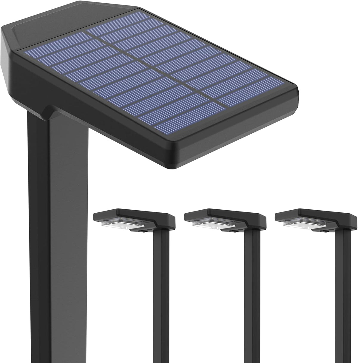 AUDERWIN Solar Pathway Lights Outdoor, Smart Color Changing 9-in-1 Modes