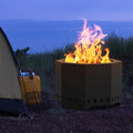 24" Modern Smokeless Fire Pit, Large Wood Burning Firepit, FP013