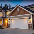 17" Large Outdoor Wall Lights for House 2-Pack, Matte Black