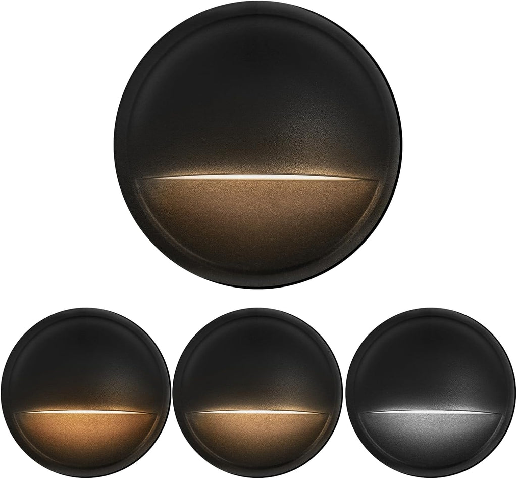 led low voltage deck lights outdoor waterproof,6-pack 3cct shown in use