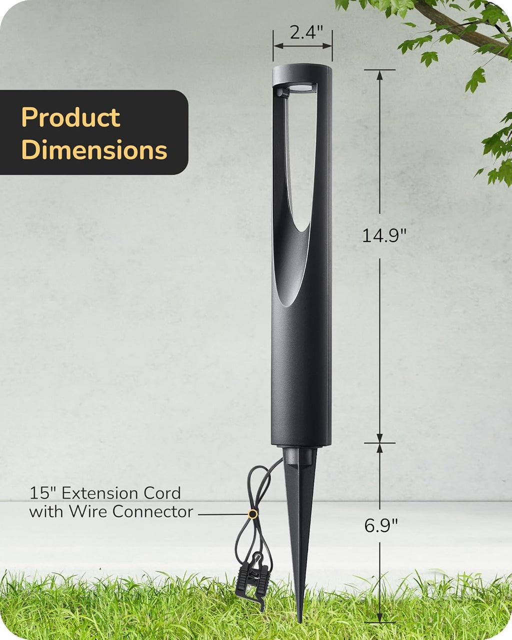 EDISHINE Low Voltage Landscape Lights for Walkway 6 Pack