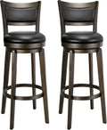 PrimeZone Swivel Bar Stools Set of 2, 34 Inch Extra Tall Bar Height
